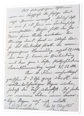 Originaltext mit Hinweis des Kreisschulinspektors auf sofortiger Vervollständigung der Chronik