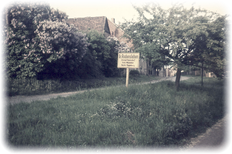 Ortseingang von Hemsdorf bis in den 1980 Jahren. Foto: A. Memel